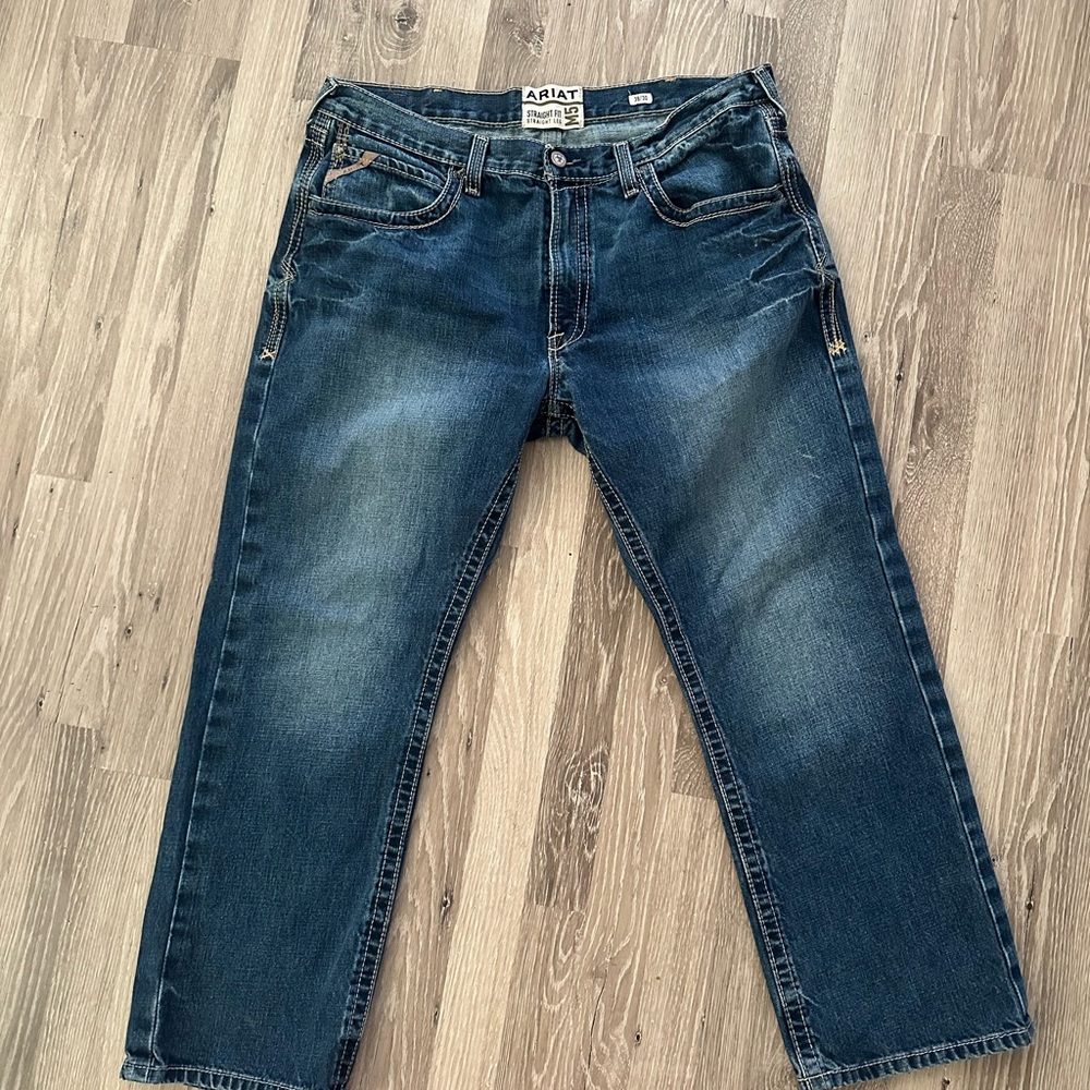 Ariat Men's Relaxed Fit Dark Blue Jeans